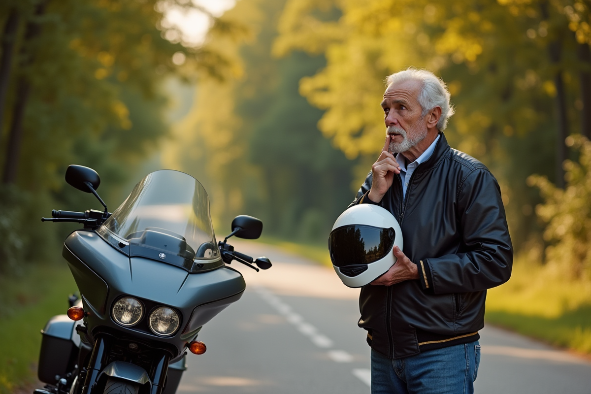 Âge et conduite de moto : identifier le moment de raccrocher le casque